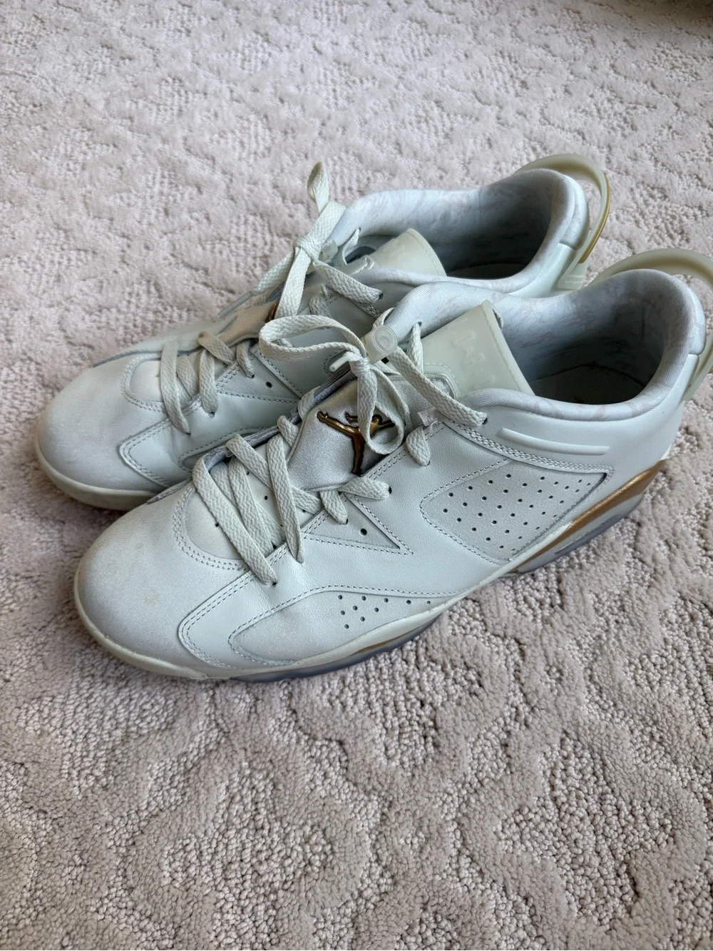 AIRJORDAN 6 RETRO LOW GC SPRUCE AURA/METALLIC GOLD